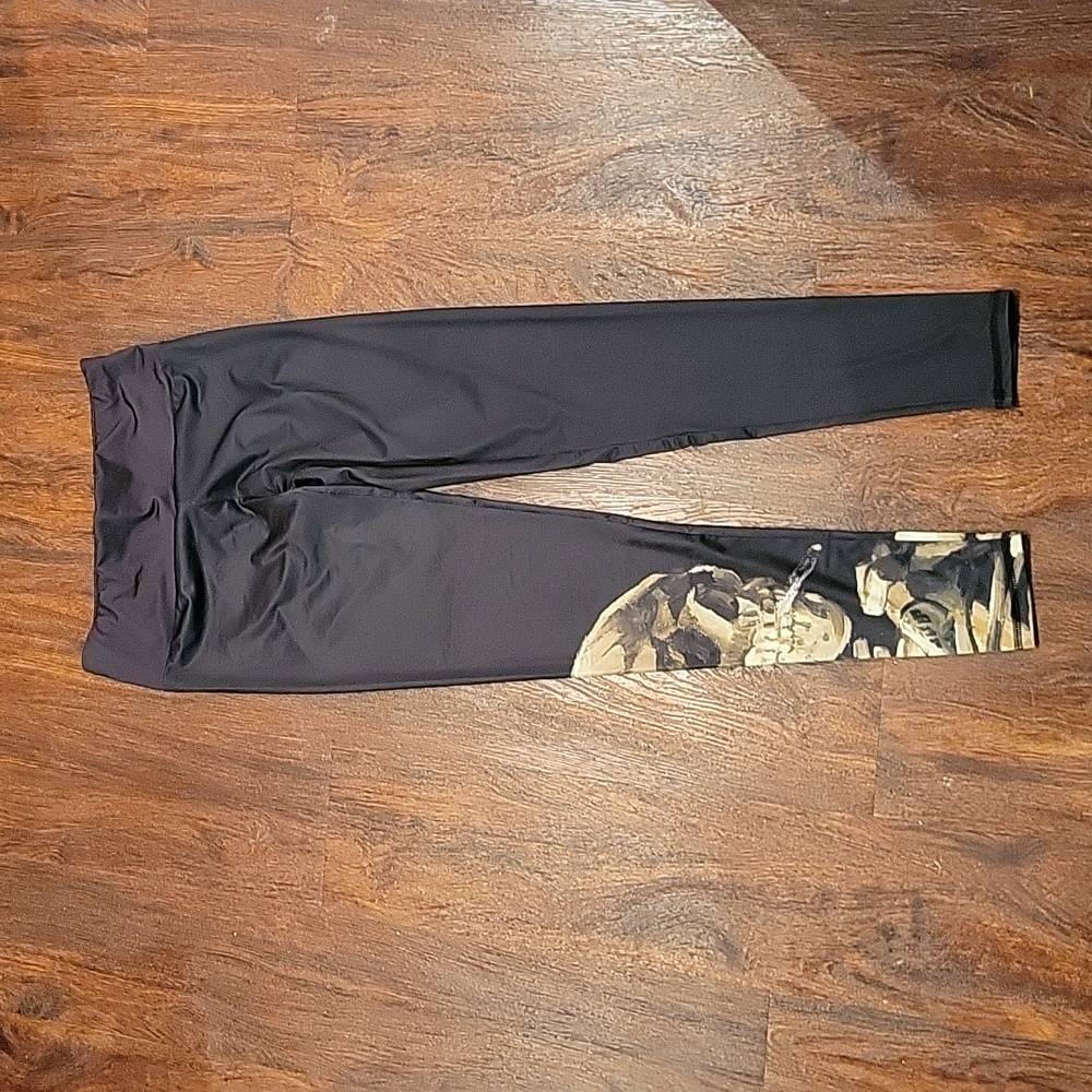 Vincent Van Gogh Smoking Skull Leggings